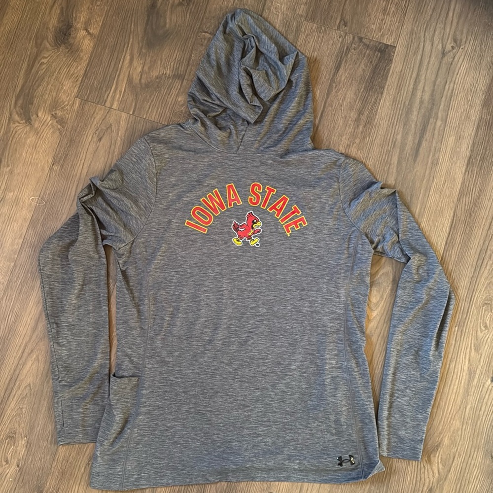 Women’s UA Iowa state cyclones dry fit long sleeve hoodie tee Breezy Collegiate